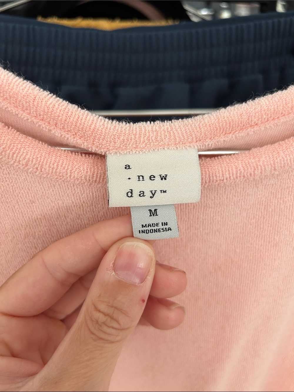 A New Day Terry Cloth Tank. Size Medium. PTP 19”. Baby pink. - Picture 3 of 5